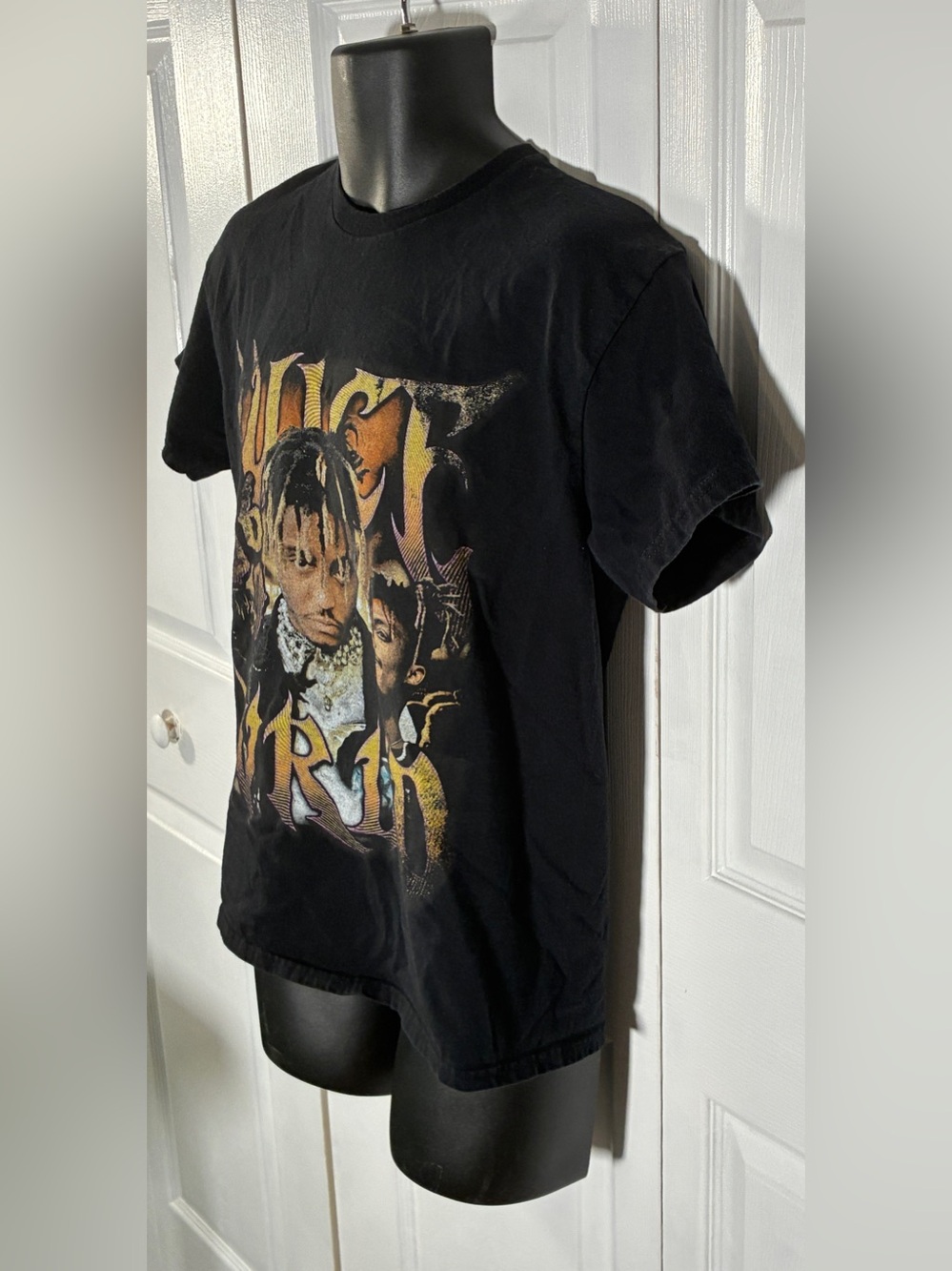 999 Club by Juice WRLD Fire Black Wash T Shirt Medium - Picture 2 of 9